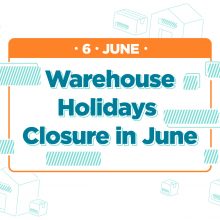 Warehouse Holiday Closures in June