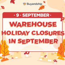 Warehouse Holiday Closures in September