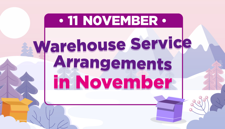 Warehouse Holiday Closures in November